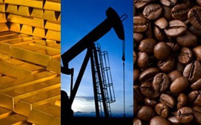 Thị trường hàng hóa ngày 25/5: Vàng, chì tăng giá mạnh trong khi dầu mỏ và cà phê giảm sâu